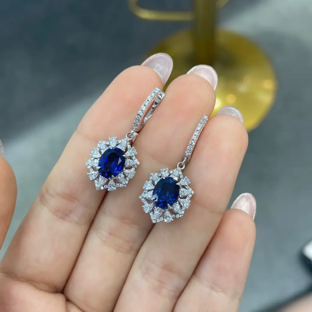 Boucles d'oreilles Cœur de l'océan