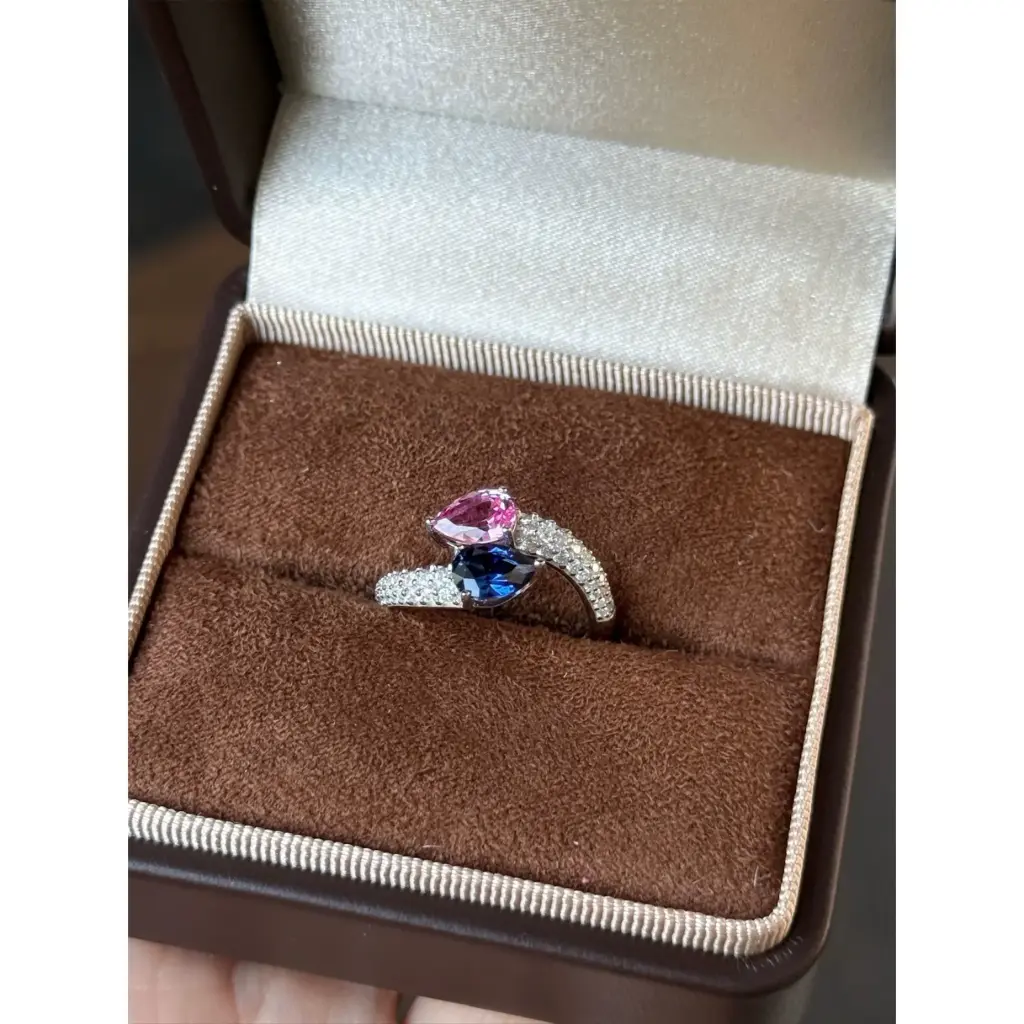 Bague Entre océan et rose