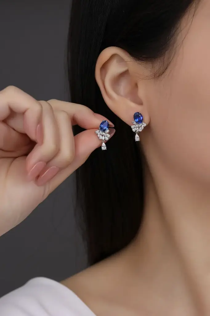 Boucles d'oreilles Orchidée