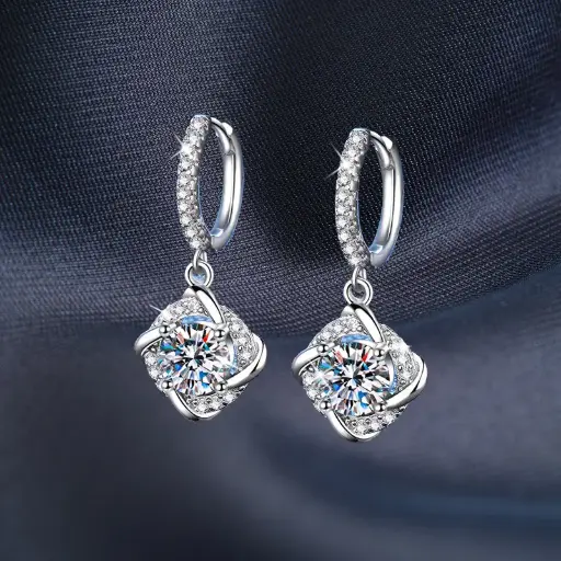 Boucles d'oreilles Pivoine