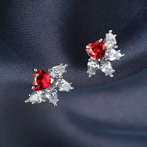 Boucles d'oreilles Double passion